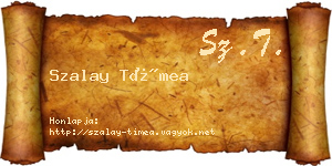 Szalay Tímea névjegykártya